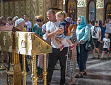 Молебен на начало учебного года и торжественная линейка в воскресной школе Покров