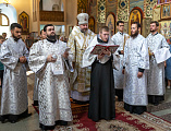 В праздник Преображения Господа Бога и Спаса нашего Иисуса Христа Преосвященнейший епископ Симон совершил Божественную литургию и диаконскую хиротонию