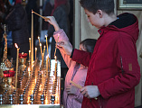 Накануне праздника Благовещения Пресвятой Богородицы Преосвященнейший епископ Симон совершил всенощное бдение в Покровском кафедральном соборе г. Шахты