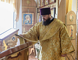 Преосвященнейший епископ Симон совершил Божественную литургию в день престольного праздника в храме святой равноапостольной княгини Ольги поселка Горный