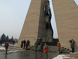 Иерей Николай Налеткин в день освобождения города Шахты от немецко-фашистских захватчиков принял участие в памятном мероприятии