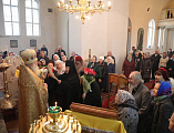 В день памяти святителя Спиридона, епископа Тримифунтского Преосвященнейший епископ Симон совершил Божественную литургию в храме Покрова Пресвятой Богородицы г. Красный Сулин