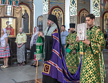 В канун праздника Святой Троицы Преосвященнейший епископ Симон совершил всенощное бдение в Покровском кафедральном соборе г. Шахты