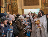 В праздник Крещения Господня Преосвященнейший епископ Симон совершил Литургию, чин Великого освящения воды в Покровском кафедральном соборе города Шахты