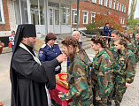 В Миллеровском казачьем профессиональном техникуме состоялось традиционное посвящение первокурсников в кадеты