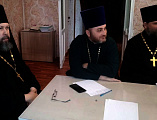 Благочинный приходов Нижнедонского округа протоиерей Сергий Яценко ﻿возглавил собрание духовенства