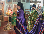 Преосвященнейший епископ Симон совершил Божественную литургию в храме Вознесения Господня города Шахты