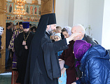 В Неделю четвертую Великого поста – преподобного Иоанна Лествичника Преосвященнейший епископ Симон с архипастырским визитом посетил приход в честь Покрова Пресвятой Богородицы слободы Никольская