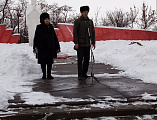 Иерей Антоний Грогуленко принял участие в торжественном митинге в день памяти освобождения микрорайона Лиховского от немецко-фашистских захватчиков