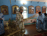 Престольное торжество в честь иконы Божией Матери «Казанская» в гуковском храме возглавил Преосвященнейший епископ Симон