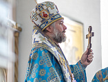 В день отдания праздника Успения пресвятой Богородицы Преосвященнейший епископ Симон совершил Божественную литургию и чин освящения антиминсов