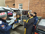 Протоиерей Василий Хадыкин доставил гуманитарную помощь для казачьих частей от Покровского и Никольского приходов