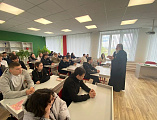 Беседа с учащимися 9-х классов Базковской школы   