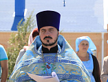Епископ Шахтинский и Миллеровский Симон совершил чин освящения новой звонницы для храма Донской иконы Божией Матери города Новошахтинска