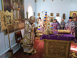 Преосвященнейший епископ Симон с архипастырским визитом посетил Чернышевское благочиние