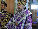 В день памяти Усекновения главы Пророка, Предтечи и Крестителя Господня Иоанна Преосвященнейший епископ Симон совершил Божественную литургию в храме Архистратига Михаила пос. Каменоломни