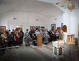 В четверг первой седмицы Великого поста Преосвященнейший епископ Симон совершил повечерие с чтением Великого канона преподобного Андрея Критского в храме Святой Троицы г. Каменск-Шахтинский