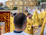 Праздничная Литургия в день памяти первоверховных апостолов Петра и Павла в Покровском кафедральном соборе города Шахты