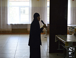 Иеромонах Николай (Наметышев) и монахиня Мария игуменья Минского монастыря провели встречу в пос. Персиановский с воинами нового призыва войск национальной гвардии