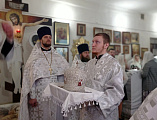 Преосвященнейший епископ Симон с архипастырским визитом посетил приход в честь вмч. Пантелеимона г. Гуково