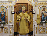 С архипастырским визитом Преосвященнейший епископ Симон совершил Божественную литургию в храме великомученицы Варвары города Гуково