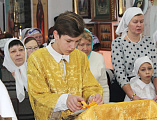 «Детской Божественной литургией» отметили 6-летие освящения храма Пантелеимона Целителя в г. Гуково