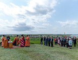 Преосвященнейший епископ Симон совершил «Чин освящения насеянных полей» в Октябрьском сельском районе