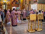 В Неделю Торжества Православия епископ Симон совершил Божественную литургию в Покровском кафедральном соборе