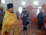 Панихида по жертвам ДТП с сотрудниками Донского отдельного батальона № 1 ГАИ