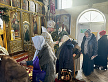 С архипастырским визитом Преосвященнейший епископ Симон посетил приход апостола Андрея Первозванного города Миллерово