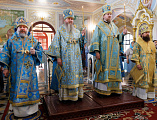 В городе Луганске епископ Симон принимает участие в торжествах по случаю Луганской иконы Божией Матери