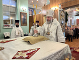 В престольный день Преосвященнейший епископ Симон совершил Божественную литургию в храме Архистратига Михаила поселка Каменоломни