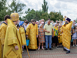 Праздничная Литургия в день памяти первоверховных апостолов Петра и Павла в Покровском кафедральном соборе города Шахты