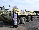 Иерей Георгий Болоцков совершил освящение воинской части № 3722 (82-й учебный полк) г. Шахты