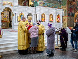 В день рождения Святейшего Патриарха Московского и всея Руси Кирилла епископ Симон совершил Литургию в Покровском кафедральном соборе города Шахты