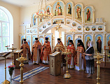 Соборным богослужением отметили престольный праздник в домовом храме Института сферы обслуживания и предпринимательства (филиал) ДГТУ в городе Шахты в честь апостола и евангелиста Иоанна Богослова