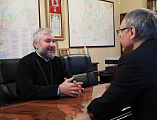 Преосвященнейший епископ Симон и глава Администрации г. Шахты А.Г. Горцевской обсудили итоги общей работы в уходящем году и планы на 2024 год