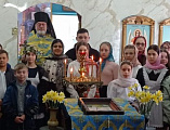 Школьники п. Нижнедонской молитвенно отметили праздник Благовещения Пресвятой Богородицы