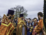 В станице Калитвенской соборным богослужением отметили престольный праздник левого предела храма в честь великомученика Димитрия Солунского