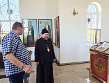 Преосвященнейший епископ Симон посетил новопостроенный храм-часовню Воскресения Христова в селе Новоивановка
