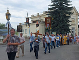 В храме Архангела Михаила ст. Вешенская приняли святыни, движущиеся Крестным ходом из г. Магадана