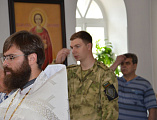 В Троицком храме Каменск-Шахтинского благочиния молились пограничники
