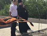 Настоятель Успенского храма станицы Калитвенской иерей Игорь Лосев принял участие в торжественном митинге, посвященном Дню Великой Победы