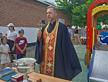 Открытие детской площадки в хуторе Усьмане