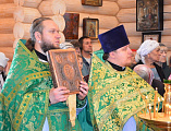 Соборным богослужением приход храма в честь преподобного Сергия Радонежского хутора Старая Станица отметил престольный праздник