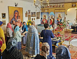 В храме хутора Талловеров отметили престольный праздник Успения Пресвятой Богородицы