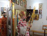 Преосвященнейший епископ Симон с архипастырским визитом посетил приход в честь великомученика Пантелеимона города Гуково