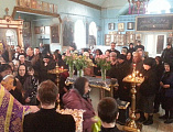 В храме святителя Николая чудотворца города Шахты Божественной литургией отметили память сорока мучеников Севастийских