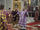 В Неделю Торжества Православия Преосвященнейший епископ Симон принял участие в праздничном богослужении в Патриаршем войсковом всеказачьем соборе Вознесения Господня г. Новочеркасска