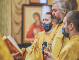 Преосвященнейший епископ Симон совершил Божественную литургию и благодарственный молебен по случаю двенадцатой годовщины интронизации Святейшего Патриарха Кирилла